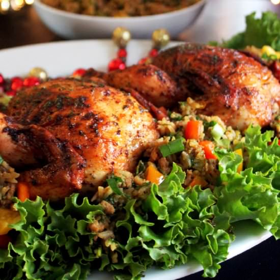 Creole Cornish Hens - Recipe photo by Creole Contessa