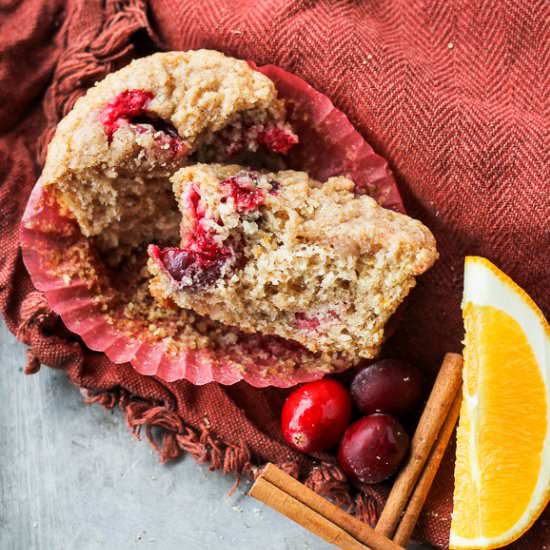 Cranberry Orange Muffins (Vegan) - Recipe photo by bakerita