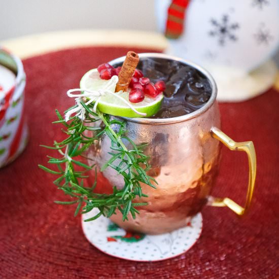Christmas Copper Mule - Recipe photo by lovehappyhour