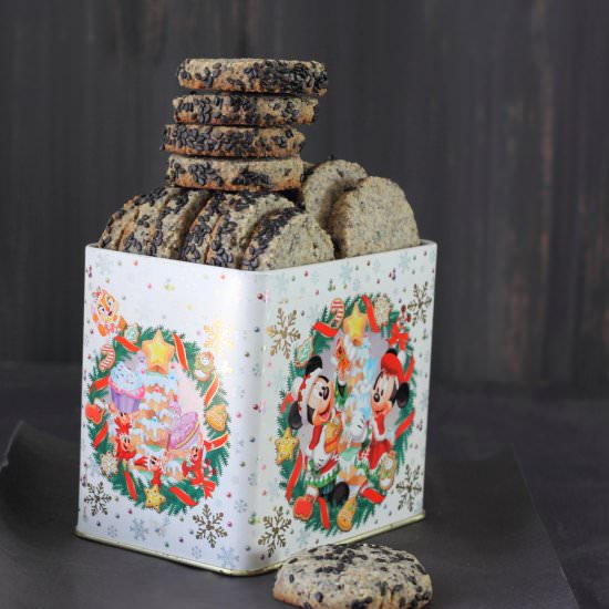 Black Sesame Cookies – Gluten Free - Recipe photo by easyfoodsmith