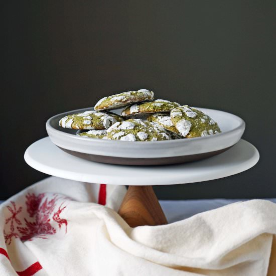 Matcha Crinkle Cookies - Recipe photo by misshangrypants