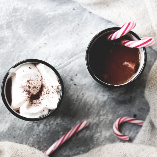 Tahini Hot Chocolate (vegan, GF) - Recipe photo by JuYogi