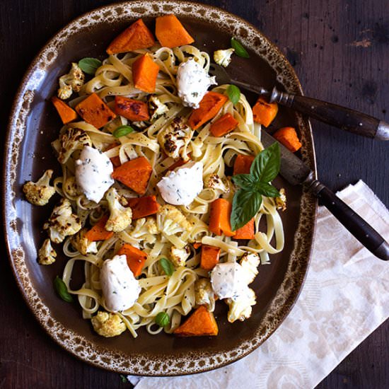 Butternut and Cauliflower Pasta - Recipe photo by Aninas Recipes