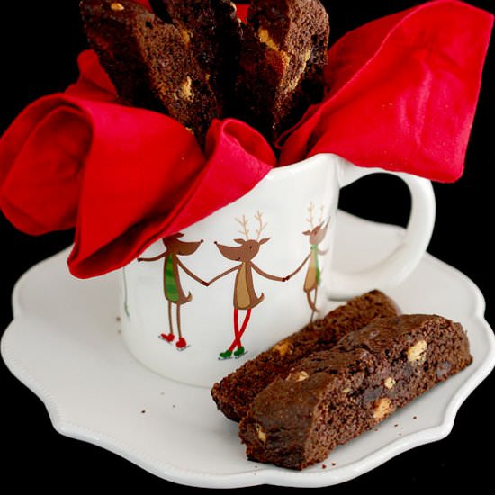 Triple chocolate biscotti - Recipe photo by evabakes