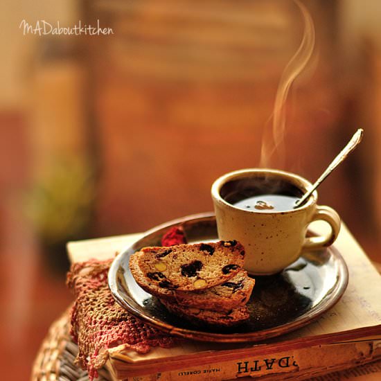 Cranberry Pistachio Biscotti - Recipe photo by Madhuri Aggarwal