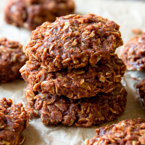 Chocolate PB No-Bake Cookies - Recipe photo by sallysbakingaddiction