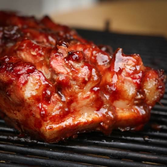 Char Siu Glazed Pork Belly - Recipe photo by BBQ Bastard