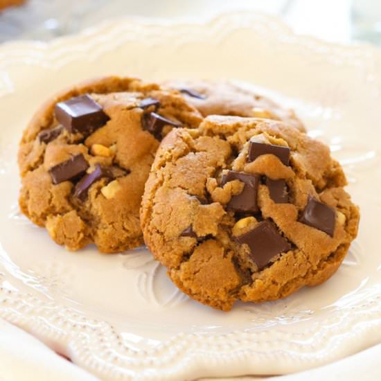 Peanut Butter Dark Chocolate Cookie - Recipe photo by rasamalaysia