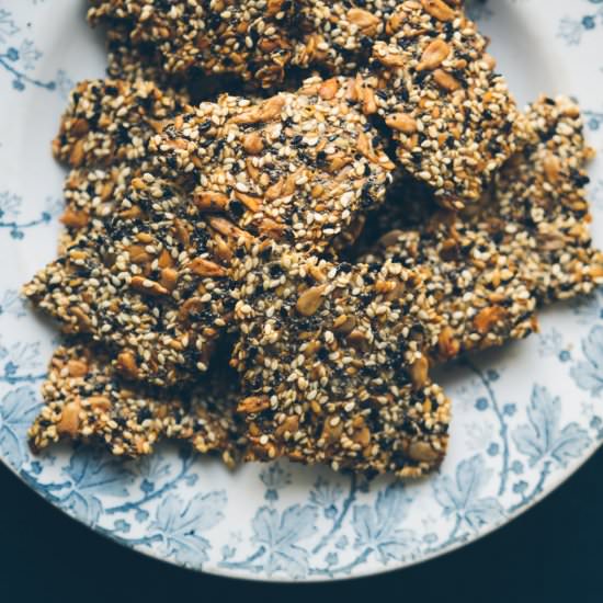 Easy Gluten-free Seed Crackers - Recipe photo by MillysKitchen