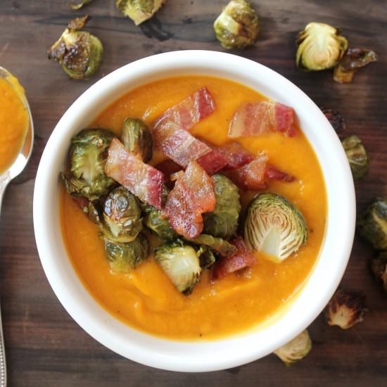 Roasted Butternut Squash Soup - Recipe photo by healingwholenutrition