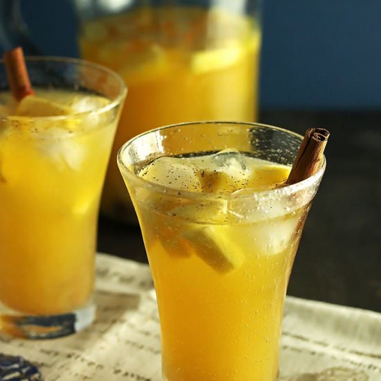 Pineapple Cinnamon Sangria - Recipe photo by Cooks With Cocktails