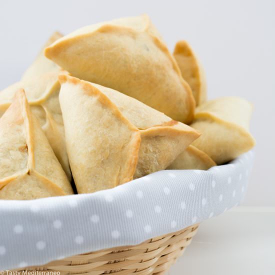 Lebanese Spinach Fatayer - Recipe photo by Tasty Mediterraneo