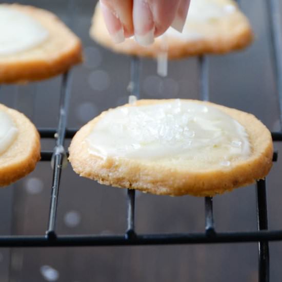 key lime sparkle cookies - Recipe photo by garlic and zest