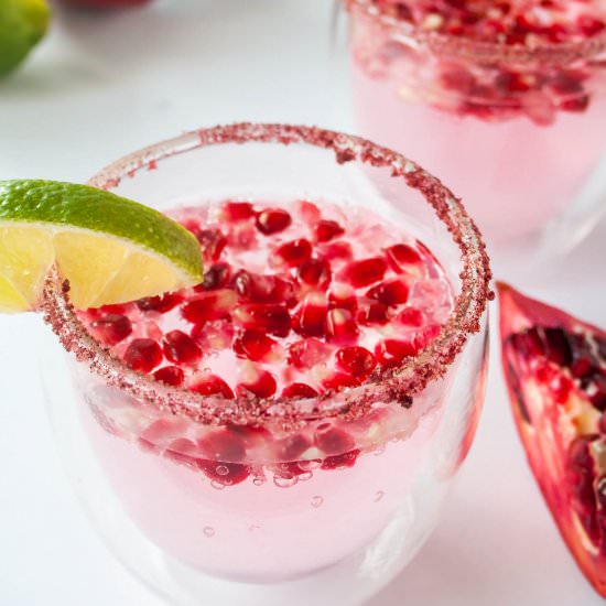 Pomegranate Lime Spritzer - Recipe photo by Foodwhine