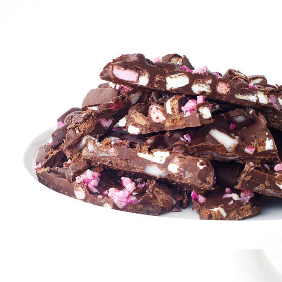 Peppermint Crunch Rocky Road - Recipe photo by Sweetest Menu