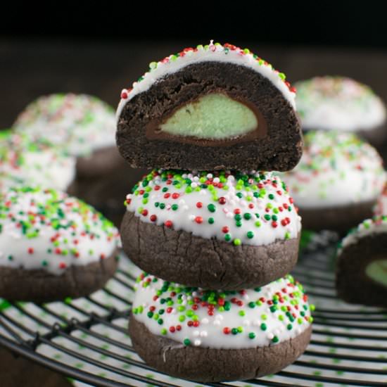 Chocolate Mint Snowball Cookies - Recipe photo by BruCrewLife