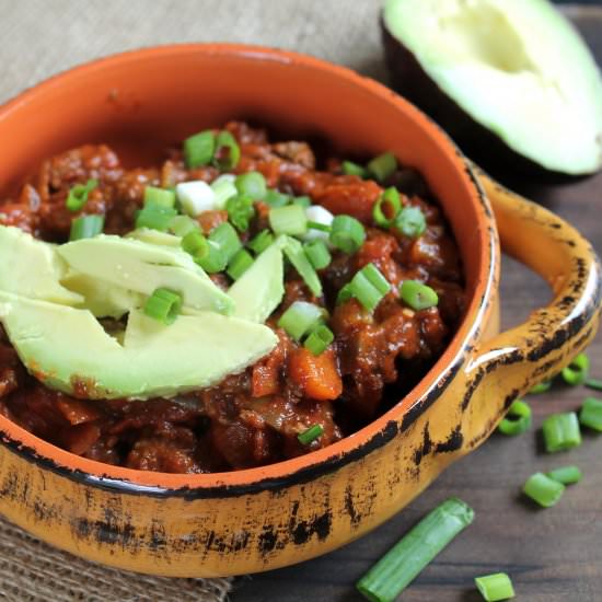 The Best Paleo Chili - Recipe photo by healingwholenutrition