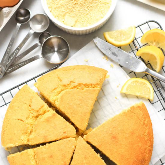 Gluten-Free Lemon Cornmeal Cake - Recipe photo by felicialim