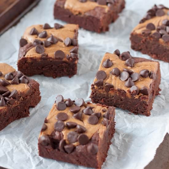 Chocolate Peanut Butter Brownies - Recipe photo by GoodieGodmother