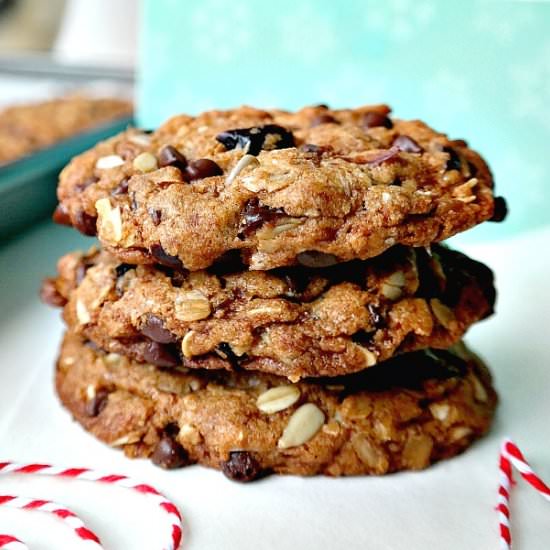 Cherry Chocolate Muesli Cookies - Recipe photo by TheGlowingFridge