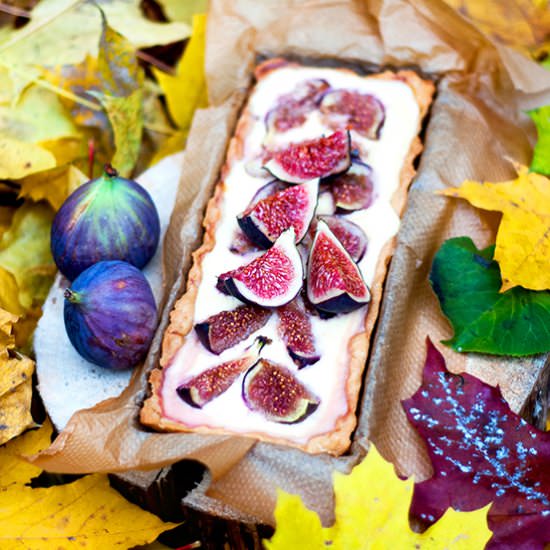 Quiche with Figs - Recipe photo by lesyasha