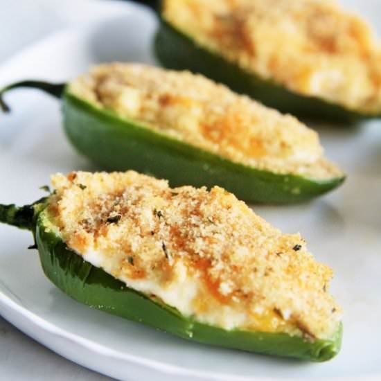 Baked Jalapeño Cheddar Poppers - Recipe photo by thetastybite