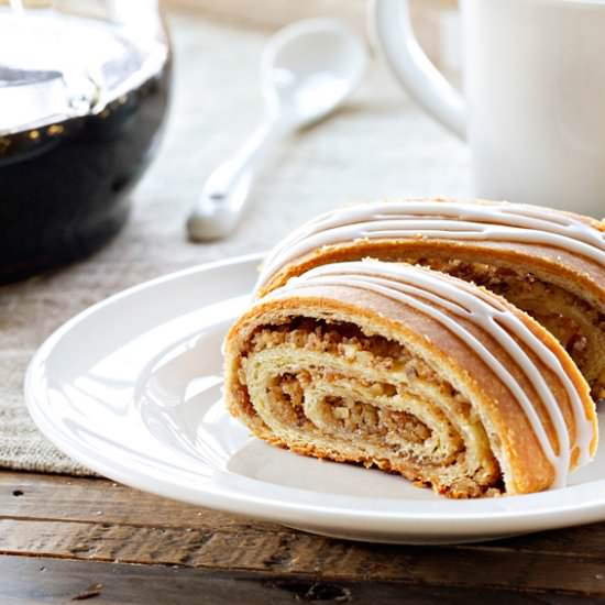 Honey Walnut Nut Roll - Recipe photo by mybakingaddiction