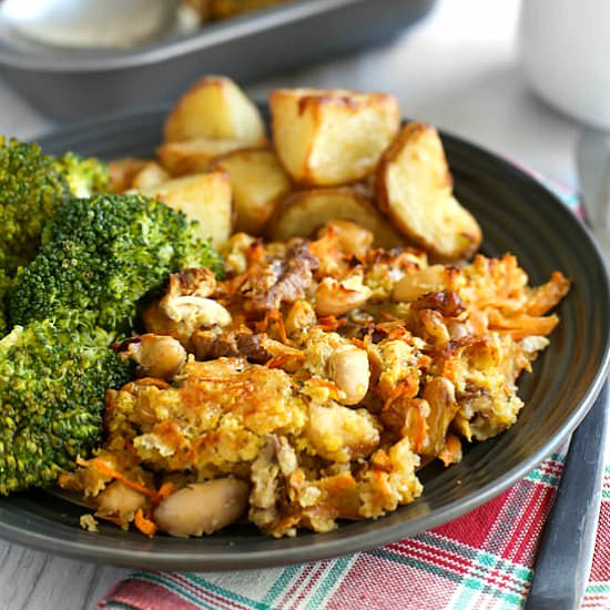 Cheesy Carrot Nut Roast - Recipe photo by Becca @ Easy Cheesy Vegetarian