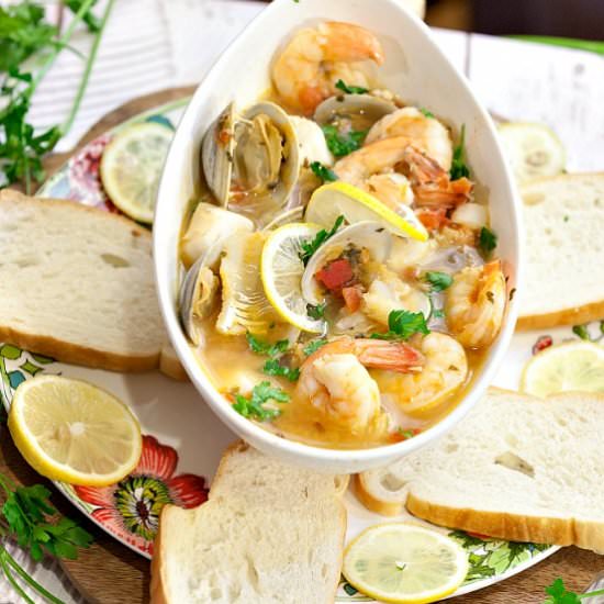 Tuscan Seafood Stew - Recipe photo by Food Done Light