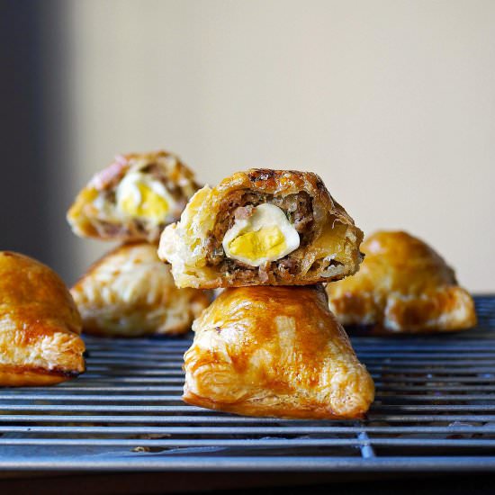 Mini Scotch Egg Hand Pies - Recipe photo by misshangrypants