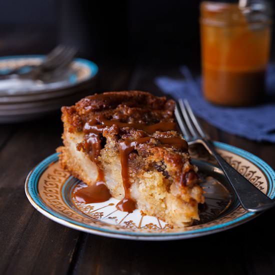 Apple Cider Cake with Caramel Sauce - Recipe photo by onetoughcookie