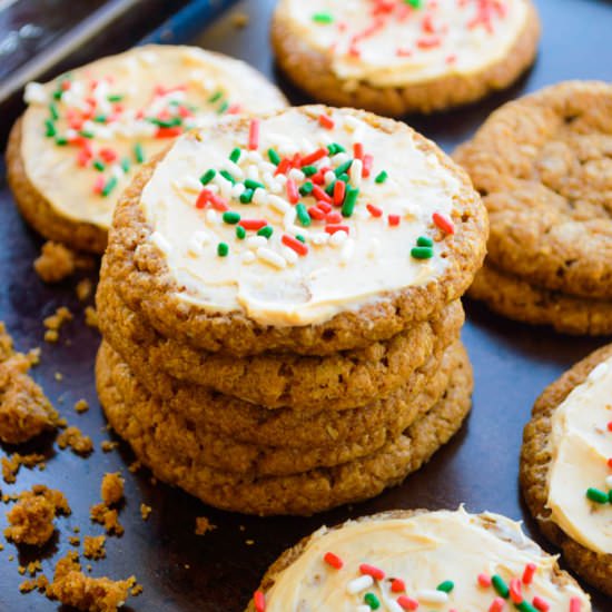 Cookie Butter Creme Cookies - Recipe photo by The Nutritious Kitchen