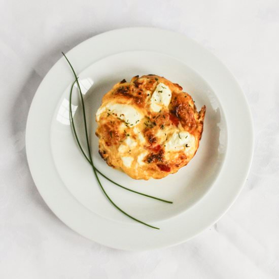 Goats Cheese and Pepper Frittata - Recipe photo by EatLikeYouLoveYourself