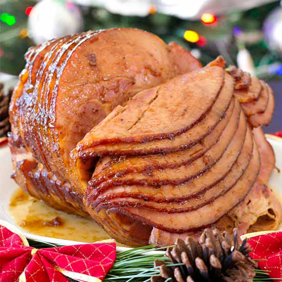 Smoked Ginger Peach Ham - Recipe photo by slapyodaddybbq