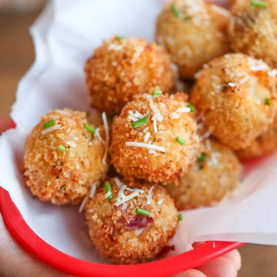 Loaded Mashed Potato Balls - Recipe photo by damndelicious
