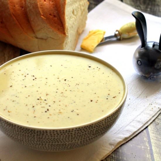 Potato, Broccoli & Stilton Soup - Recipe photo by happyveggiekitchen
