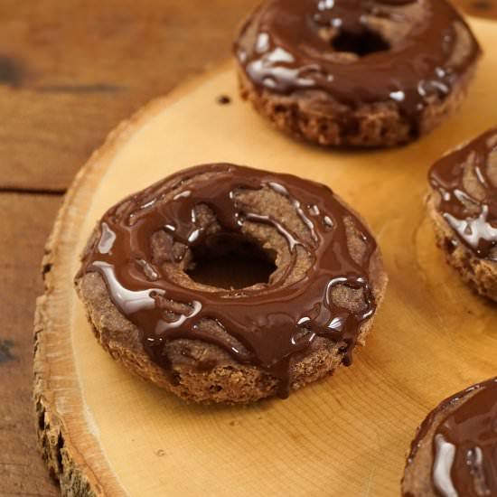 Healthy Chocolate Cake Baked Donuts - Recipe photo by wakeuptowaffles