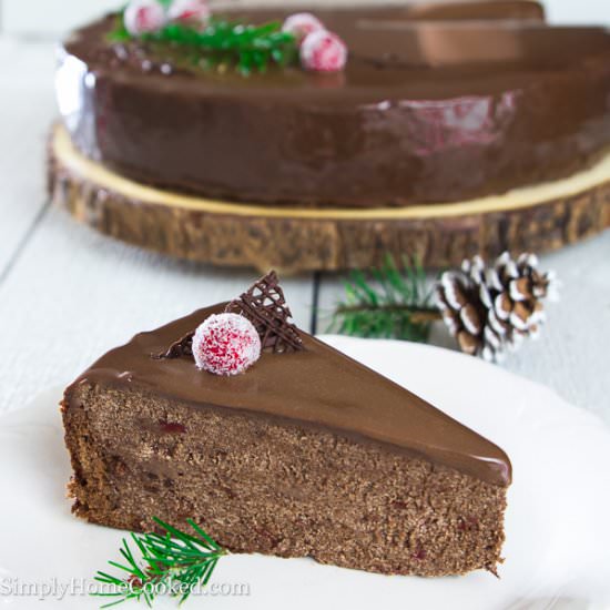 Drunken Cherry Cake - Recipe photo by simplyhomecooked
