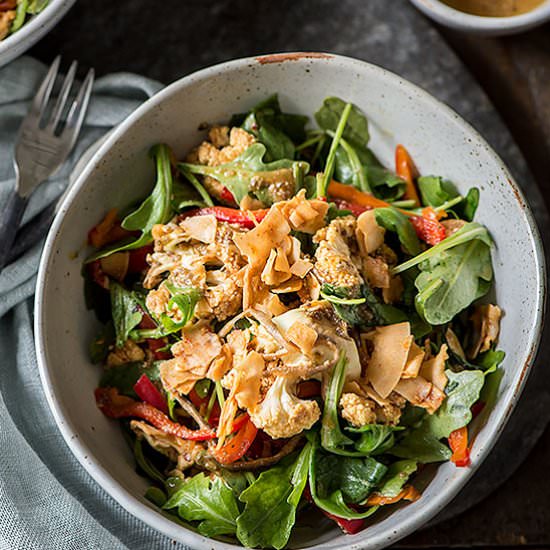 Vegan "Roasted" Cauliflower Salad - Recipe photo by Rawmazing
