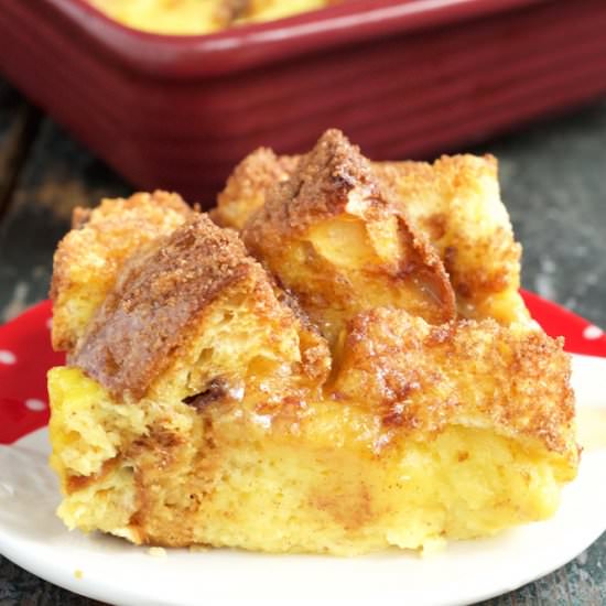 Panettone Eggnog French Toast Bake - Recipe photo by cookingwithjanica