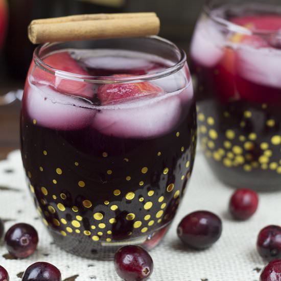 Spiced Cranberry Sangria - Recipe photo by PinkHeelsPinkTruck