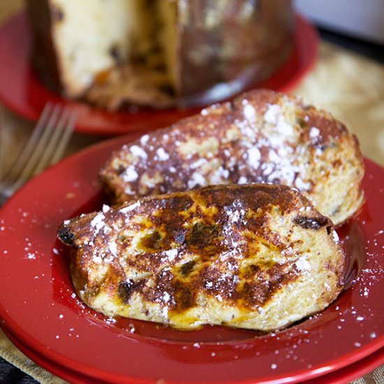Panettone French Toast - Recipe photo by the pescetarian and the pig