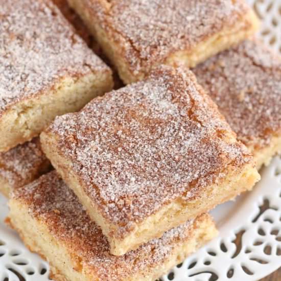 Snickerdoodle Blondies - Recipe photo by livewellbakeoften