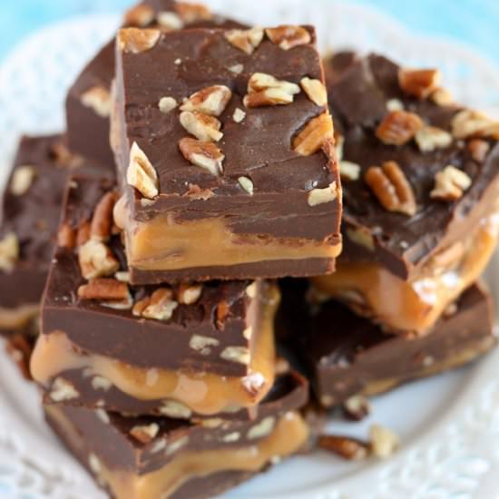 Turtle Fudge - Recipe photo by livewellbakeoften