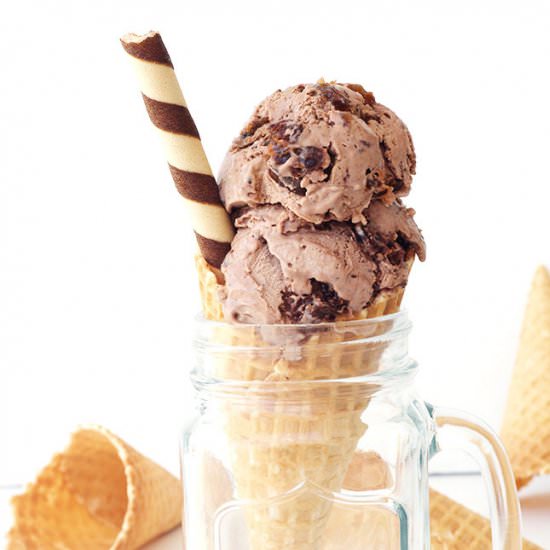 Rum and Raisin Chocolate Ice Cream - Recipe photo by Sweetest Menu