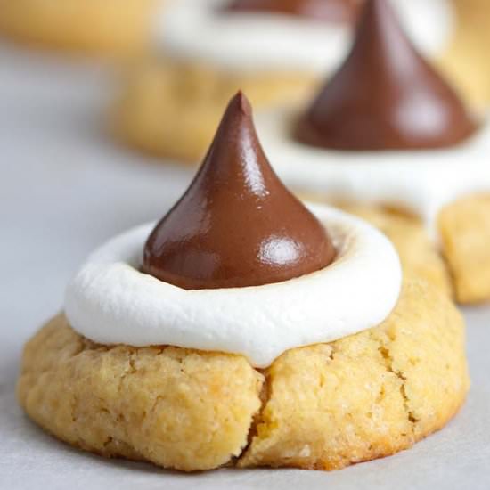Hershey S’mores Kiss Cookies - Recipe photo by cakescottage