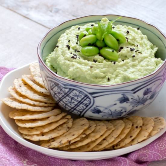 Edamame Hummus - Recipe photo by Chopstick Chronicles