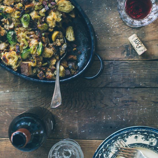 Brussels Sprout Stuffing… - Recipe photo by MillysKitchen