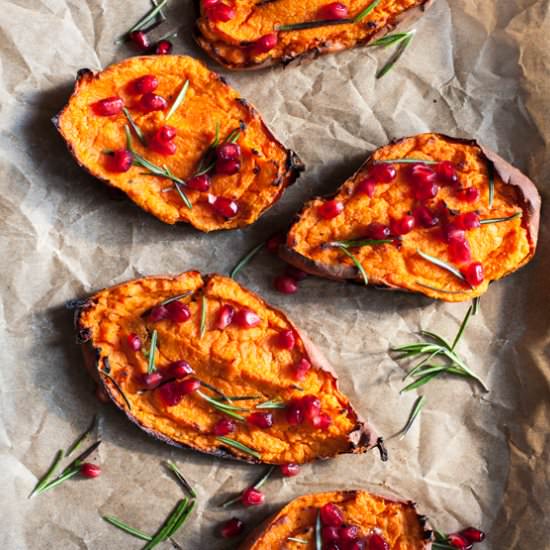 Stuffed Sweet Potatoes w/ Nut Cheese - Recipe photo by thefullhelping