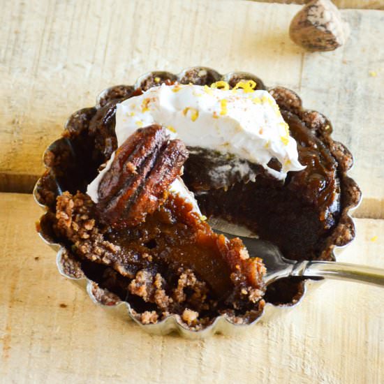 Sweet Potato Pie Tartlets - Recipe photo by The Vanilla Plum
